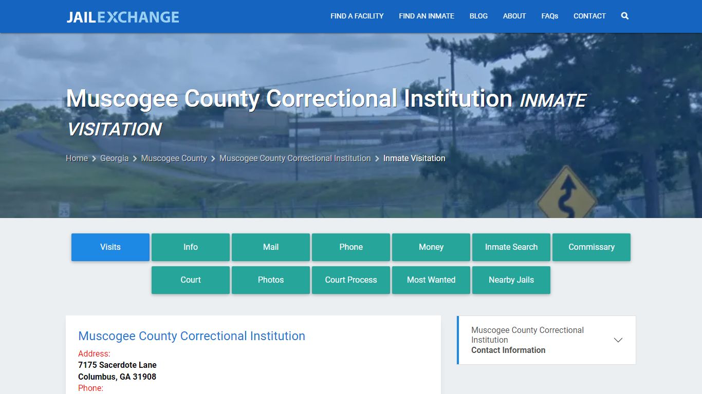 Muscogee County Correctional Institution Inmate Visitation - Jail Exchange